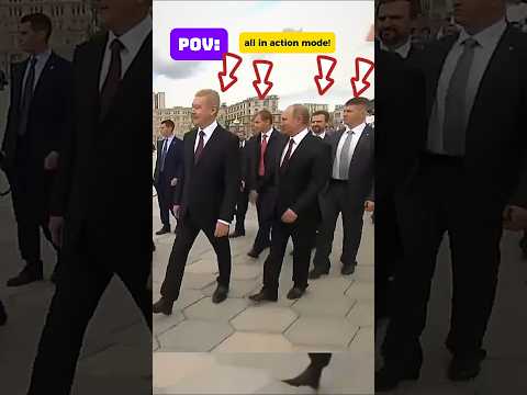 #putin incredible #walk with bodyguards