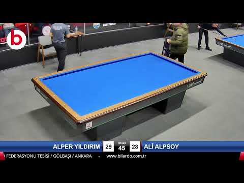 ALPER YILDIRIM & ALİ ALPSOY Bilardo Maçı - 2023 1.ETAP ÖN ELEME-3.TUR