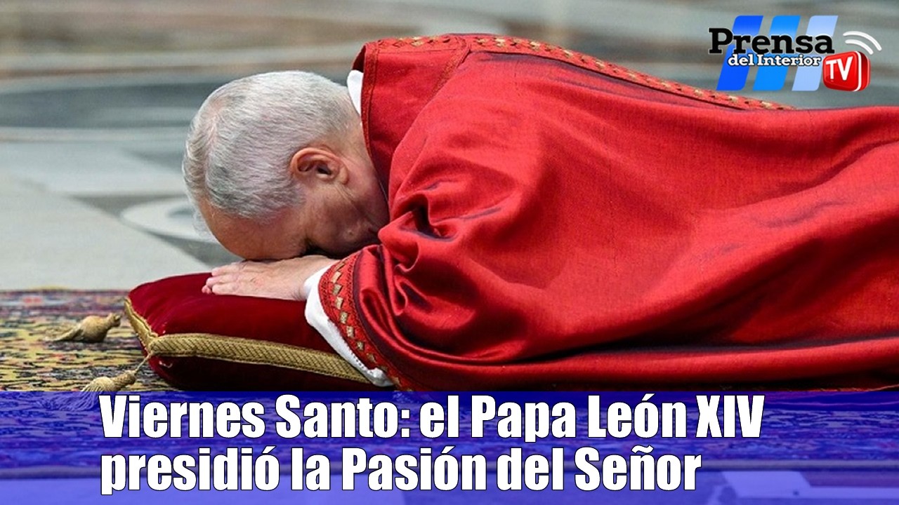 Vaticano: el Papa León XIV presidió la Celebración de la Pasión del Señor