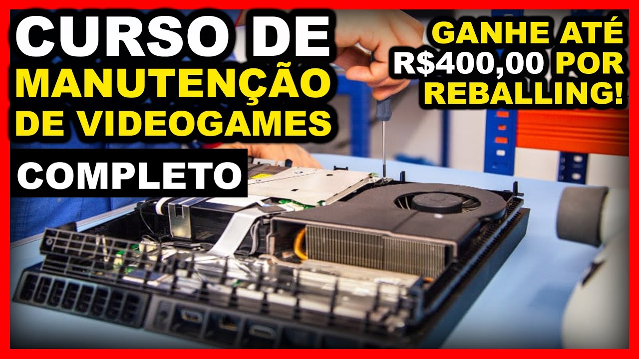 Conteúdo Curso de Manutenção de Videogame + Reballing PS4 Completo
