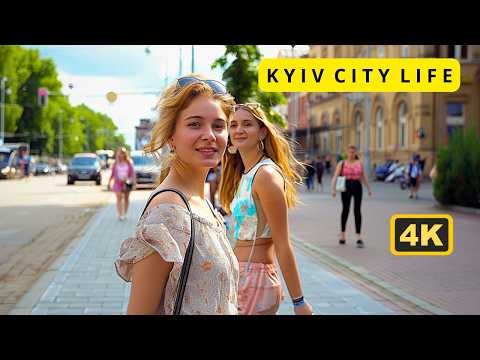 🔥 Awe-Inspiring Kyiv Life 2024. Luxury Ukraine today. City tour 4K HDR 🔥🇺🇦