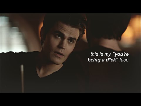 stefan salvatore being sassy for 3 minutes straight