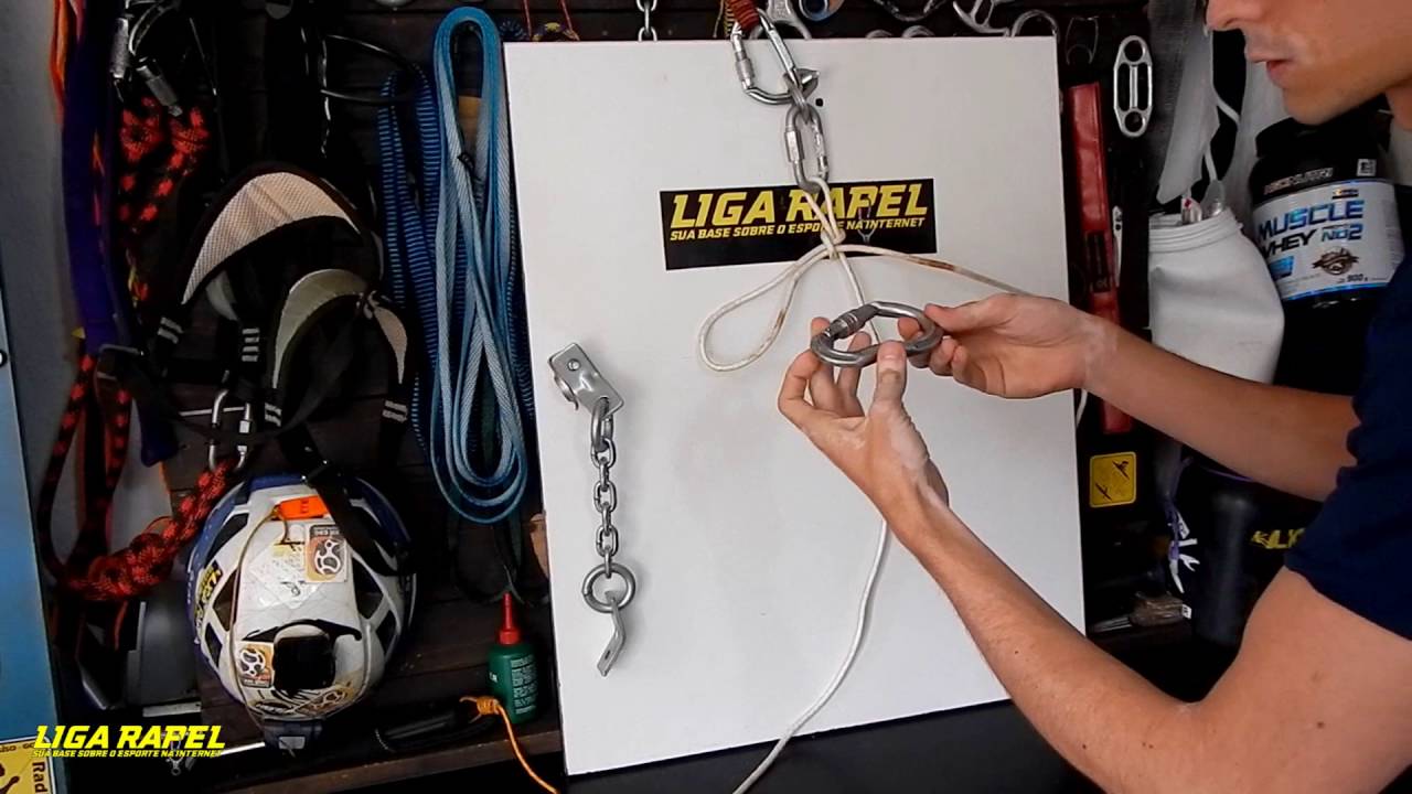 Recolhimento de corda após o rapel ou canionismo. (Passada dupla)