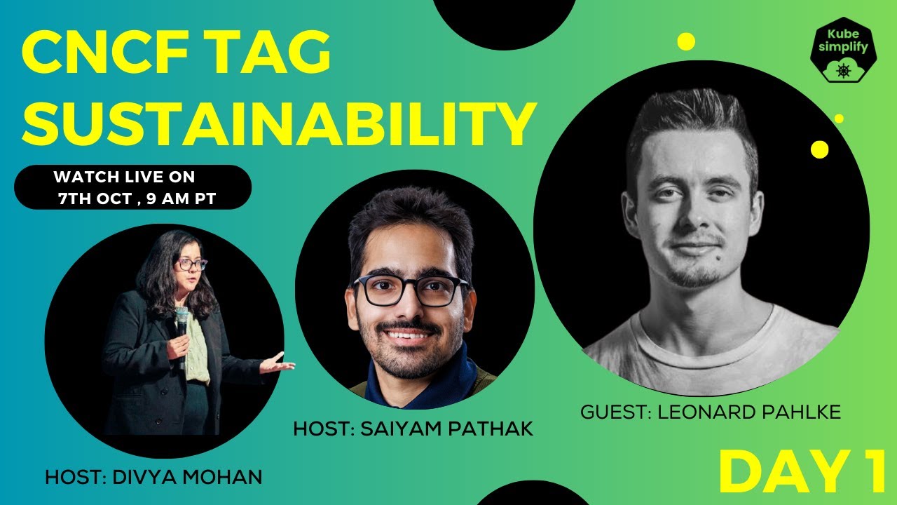 Cloud Native Sustainability Week - Day 1 | CNCF TAG Sustainability | Leo Pahlke