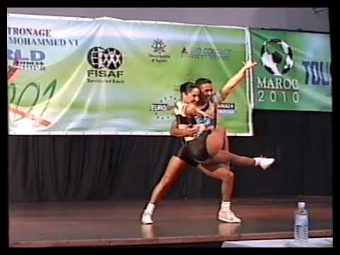 Sandra Arriagada, Jaime Salgado (Chile) - 2001 FISAF World Aerobic Championship
