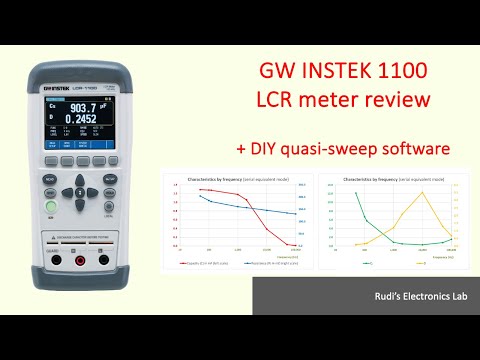 REL #56  INSTEK 1100 LCR meter review+ DIY quasi-sweep software