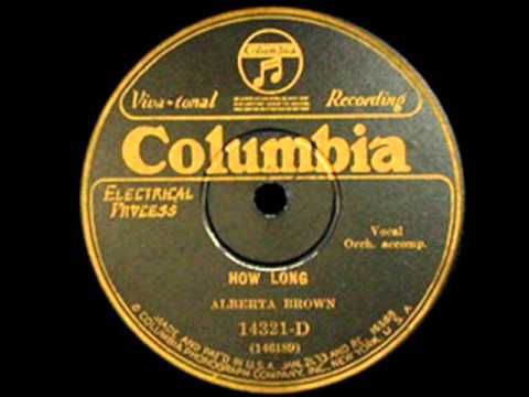 Alberta Brown How Long (1928)