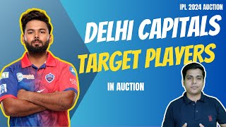 Delhi capitals target players 2024 | Delhi capitals auction strategy For IPL 2024 Auction | #iplnews