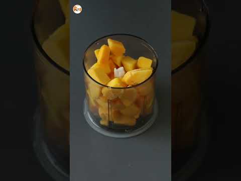 Mango and lime sorbet with only 3 ingredients 🥭 #mango #icecream #recipe #recipes #food