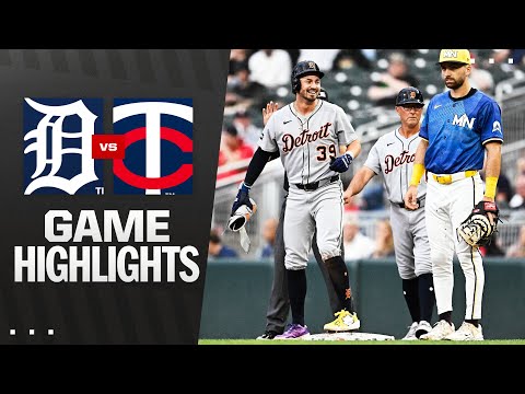 Tigers vs. Twins Game Highlights (8/15/25) | MLB Highlights