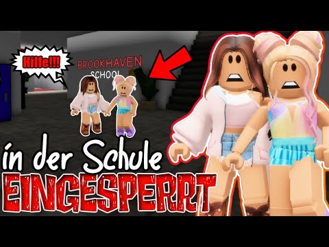 ISY & SANDY get LOCKED UP in school 🏫 in BROOKHAVEN 🏡 Roblox Roleplay Story RP GERMAN