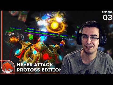 CannotRush vs CannonRush 😱Never Attack to GM PROTOSS Edition #3