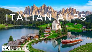 Italian Alps 4K - Snowy Peaks, Alpine Lakes & Scenic Mountain Landscapes Across Northern Italy