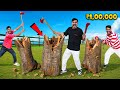 ₹100000 Wood Cutting Challenge🔥| लकड़ी काटो और एक लाख जीतो