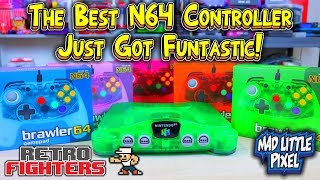 The Best N64 Controller Just Got Better! Brawler 64 Funtastic Colors From Retro Fighters Review!