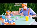 Blippi DRINKS Coffee At Mochas Minis Blippi Challenges And Games For Kids