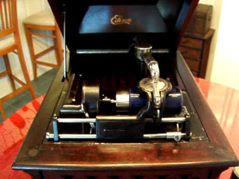 Ada Jones sings By the Light of the Silvery Moon 1912, Edison Amberola V Phonograph