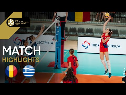 Highlights | Romania vs. Greece - CEV Volleyball European Golden League 2025 | Women