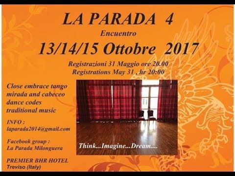 Happy moments at La Parada Milonguera Treviso  Great DJ Massimo Pura Milonga