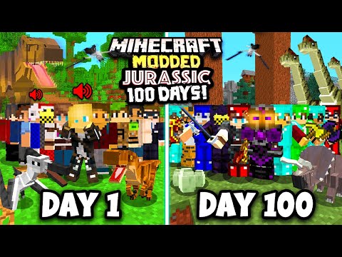 I Spent 100 Days in a Minecraft MODDED YOUTUBER SMP!!! This is what happened...