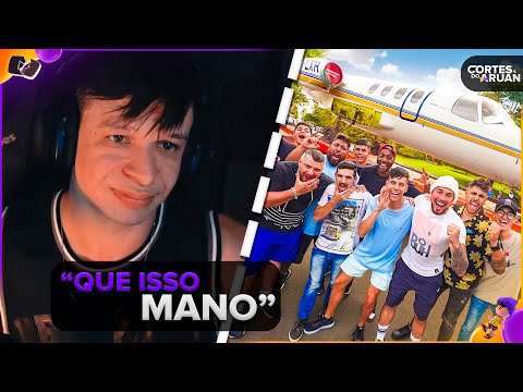 ARUAN REAGE: REAÇÃO DOS MEUS AMIGOS AO VER MEU PRIMEIRO AVIÃO (RENATO GARCIA) - Cortes do Aruan