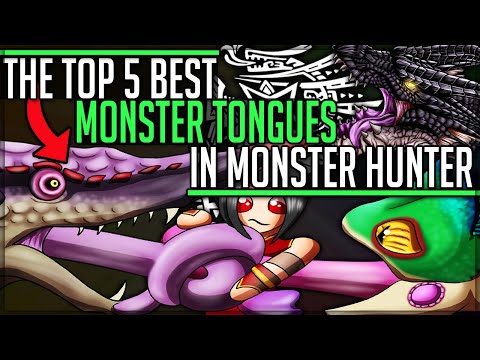 The Top 5 Best Monster Tongues in All of Monster Hunter History! (Lore/Iceborne/Fun) #mhw #top5