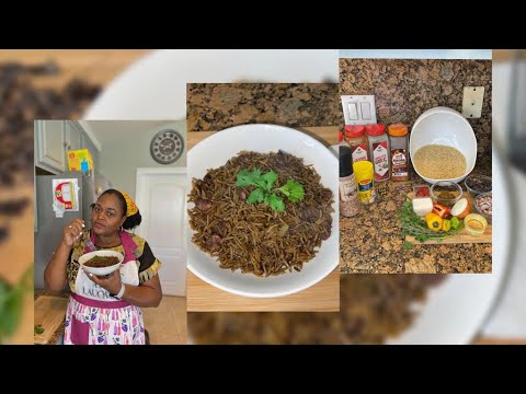 Diri Ak Djondjon/ Mushroom Rice/Du Riz Au Champignons/ Black Rice