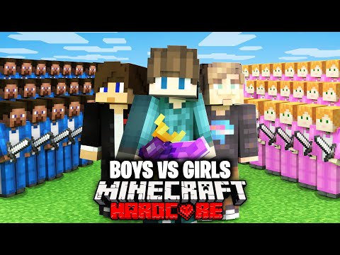 1000 Players Simulate Boys vs Girls Civilization in Minecraft!