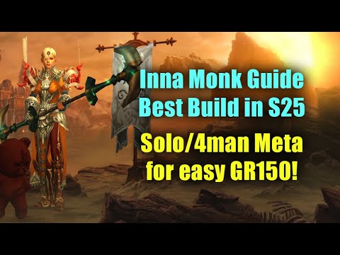 YOUR Ticket to GR150! - Full Inna Monk Mystic Ally Guide for Season 25 - Solo & 4man Meta