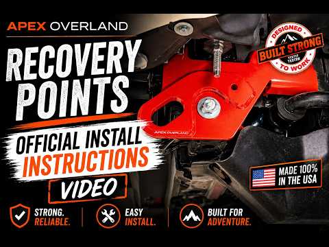 Apex Overland Recovery Points- OFFICIAL INSTALL INSTRUCTIONS VIDEO