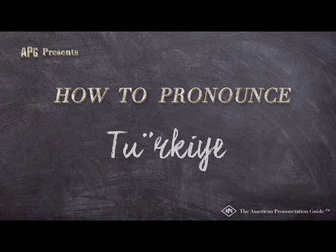 How to Pronounce Türkiye (Turkey's New Name!!!)