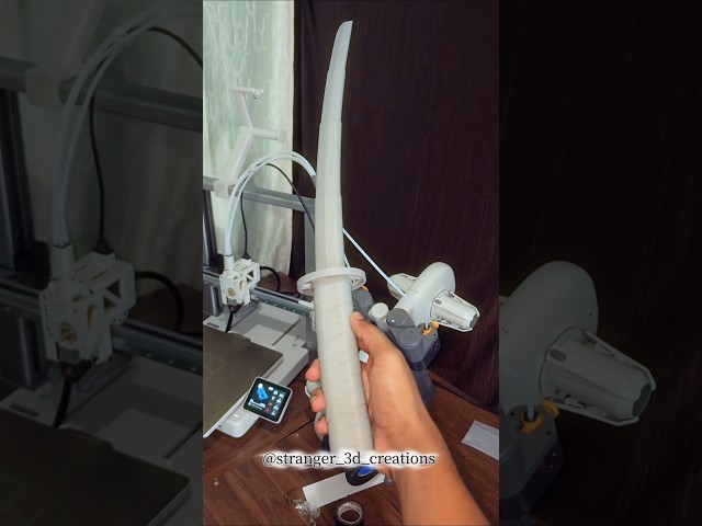 Vídeo relacionado con Dpofirs Espada para Disfraz de Cosplay, Arma de Utilería de Anime PLA Impresa en 3D de 25 Pulgadas, Réplica de Hoja de Fantasía Liviana, para Juegos de rol