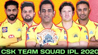 Csk Full Team Player List Ipl 2020 ! Csk Team Squad 2020 ! Chennai Super King Team Squad Ipl 2020