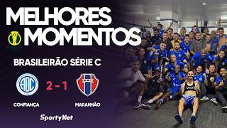 CONFIANÇA FAZ GOL NO FIM DO JOGO E VENCE O MARANHÃO POR 2X1 - MELHORES MOMENTOS