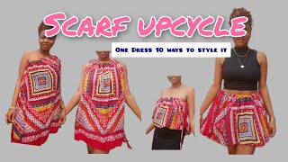 Sewing the Perfect Summer Dress / DIY Scarf upcycle / Reuse Sewing Idea