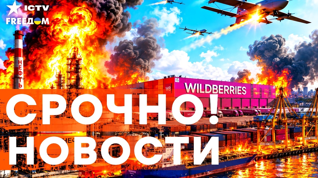 ⚡ МОЩНЫЕ ВЗРЫВЫ! Дым над WILDBERRIES. УДАР ПО КРУПНЕЙШОМУ НПЗ! ЗАЯВЛЕНИЕ Зеленског