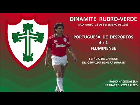 Portuguesa (SP) 4 x 1 Fluminense (RJ) - (Gol Roberto Dinamite) - 16/09/1989