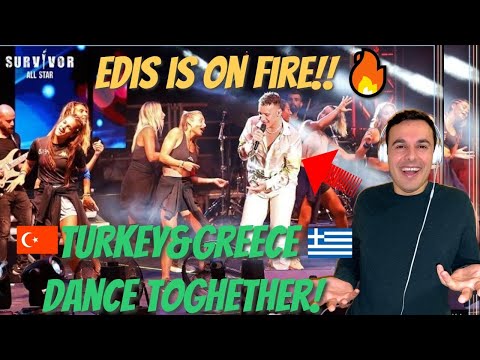 Italian Reaction 🇹🇷 Edis Party & Turkish & Greece Survivor | BEST SHOW EVER 🔥😳