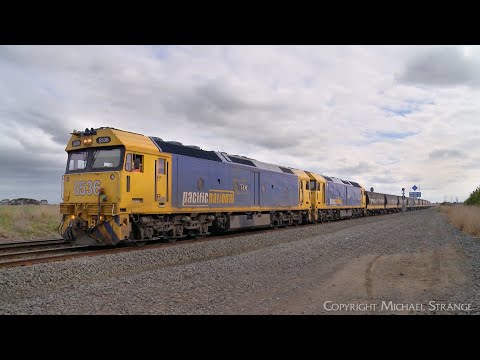9156 Broad Gauge Pacific National Grain Train (26/8/2023) - PoathTV Australian Railways