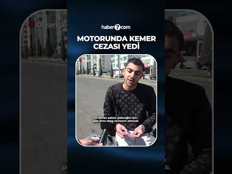 📢 'Emniyet kemeri takmama' cezası yiyen motosikletli
