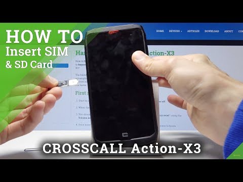 How to Install SIM & SD Card into CROSSCALL Action-X3 - Find Card Slots