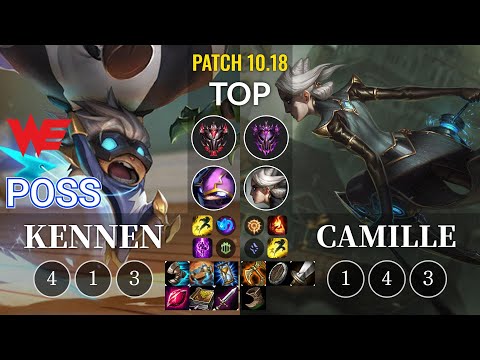 WE Poss Kennen vs Camille Top - KR Patch 10.18