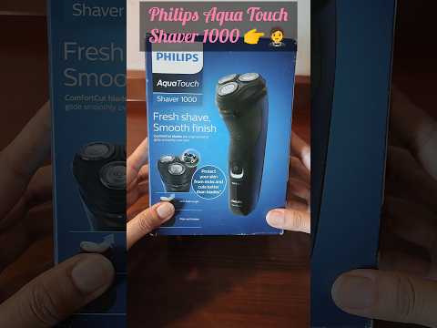 Philips Aqua Touch Shaver 1000 For Fresh & Smooth Finish 👉🤵 #unboxing #grooming #shorts