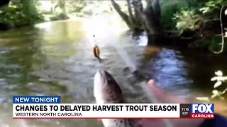 Changes to delayed harvest trout season in western NC