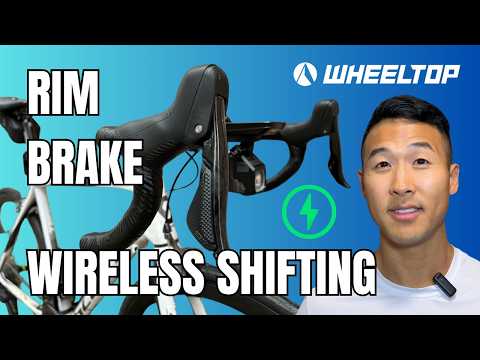 I Upgraded My Old Rim Brake Bike with Wireless Electronic Shifting - WheelTop EDS TX
