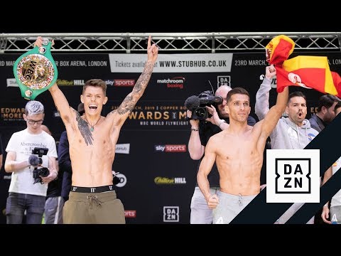 Matchroom Boxing: Edwards vs. Moreno Weigh-In Results
