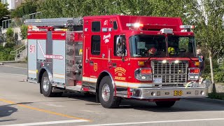 Burnaby Fire Department - *NEW* Engine 8 Responding