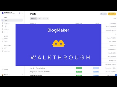 BlogMaker video preview