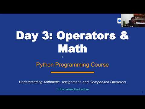 Python Operators Math Explained Bodmas Arithmetic Comparison Day 3 Python For Beginners