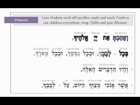 Siddur Sheli - My Siddur: The Shema in Song; Our affirmation in our faith in the ONE G-d - Animated!